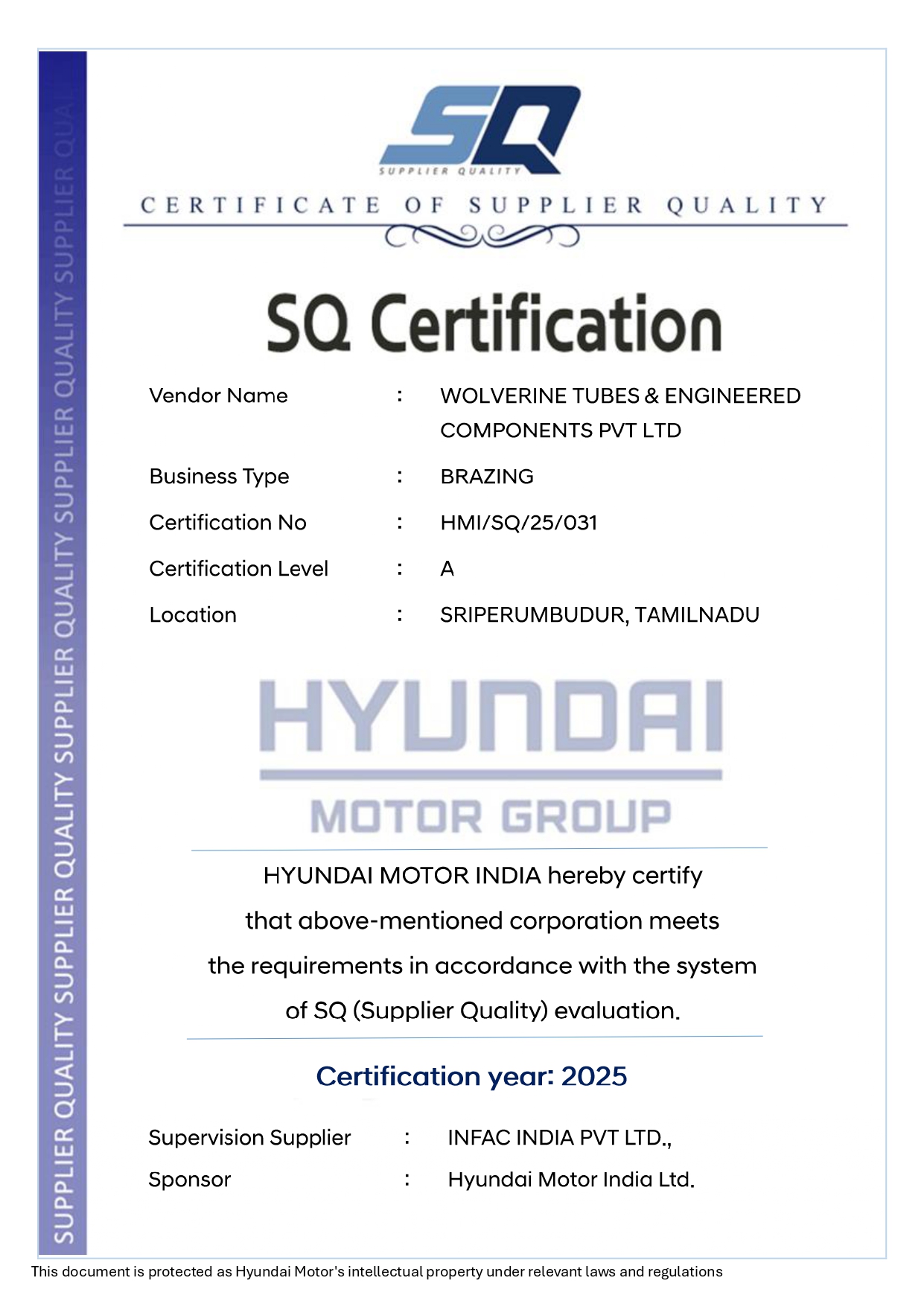 ISO 9001 Certificate